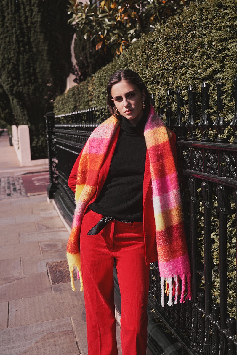 Piombo Striped Scarf Fall 2022