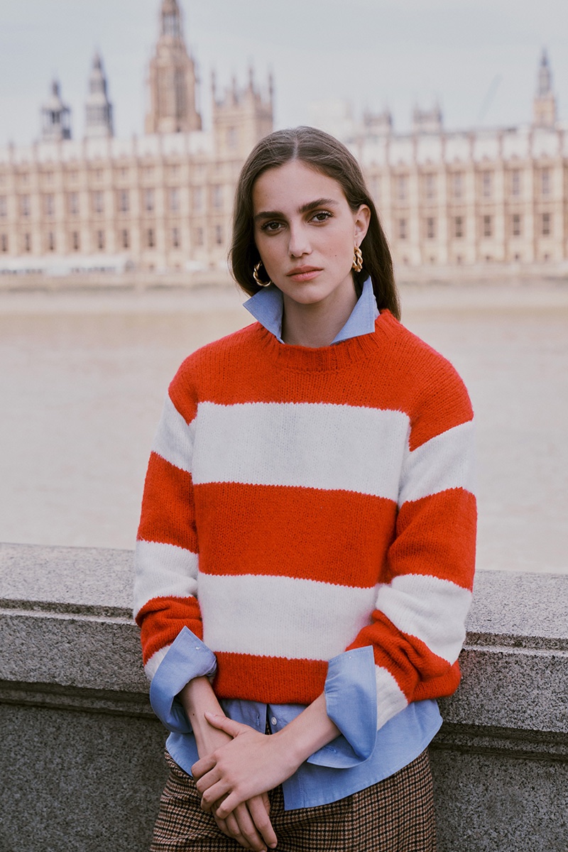 Red White Striped Sweater