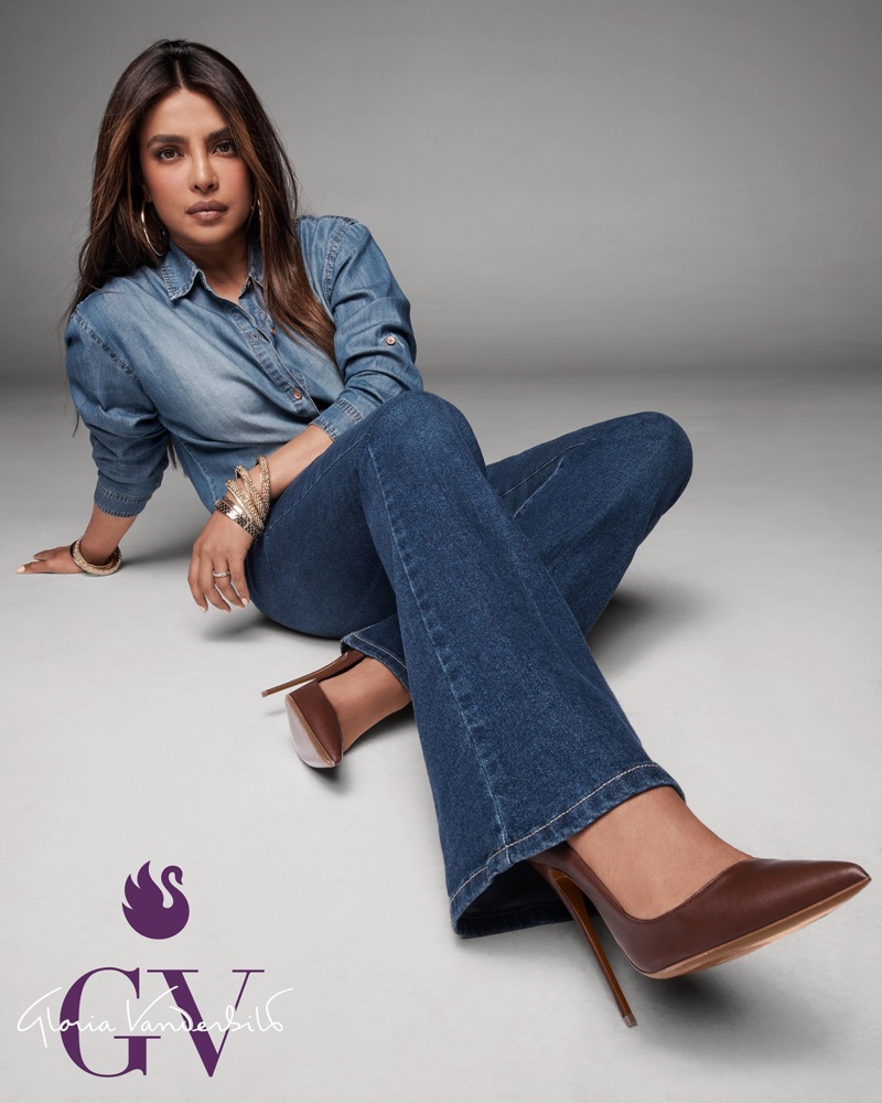 Priyanka Chopra Flared Jeans Gloria Vanderbilt