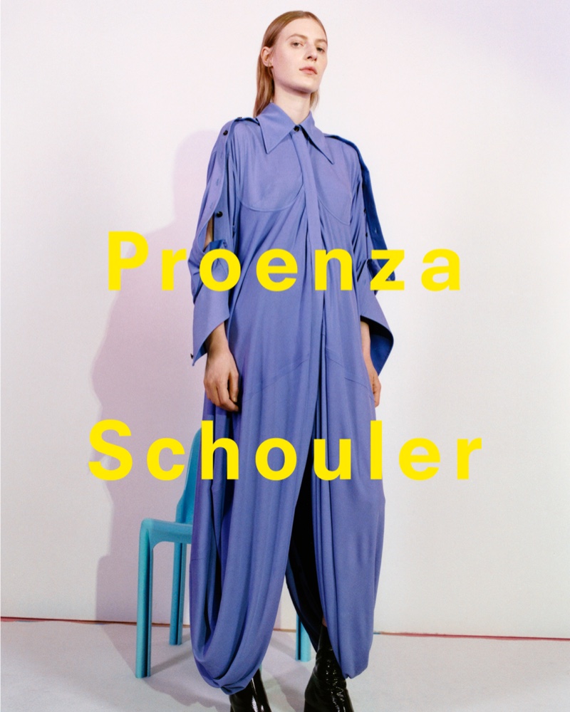 Bella Hadid & Julia Nobis Appear in Proenza Schouler Fall 2022 Campaign