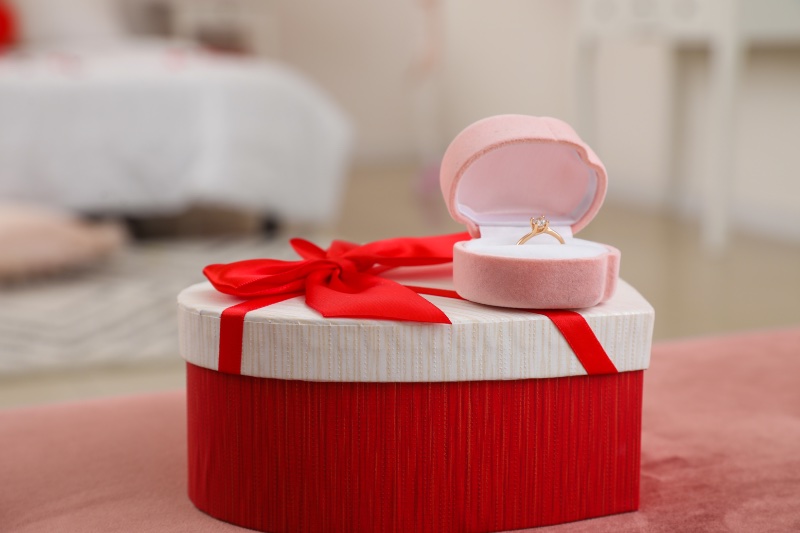 Proposal Ring Bedroom Heart-shaped Box