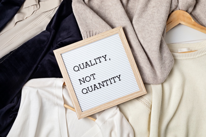 Quality Not Quantity Sweaters Sign