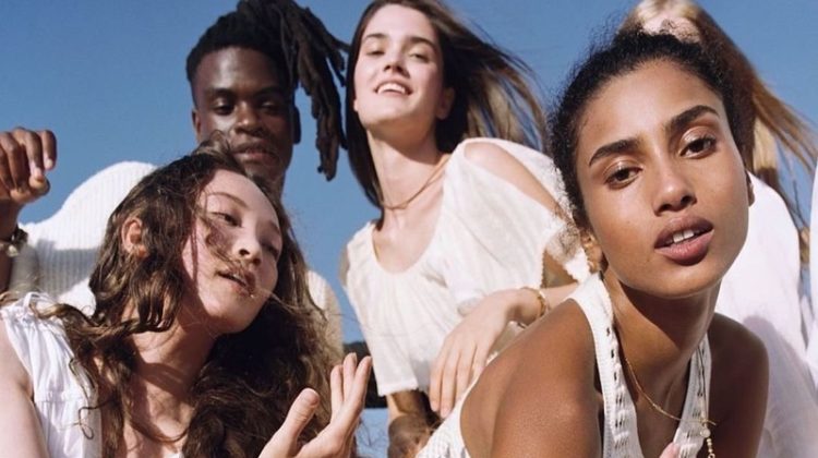Imaan, Havana, Alexandra Inspire in Tory Burch Essence of Dreams Fragrance Ad