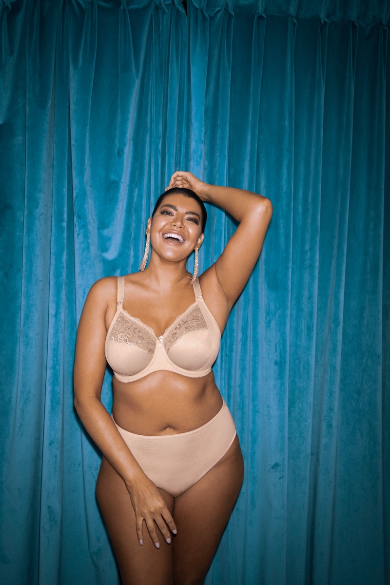 Elomi offers bra cup sizes ranging from DD to O.