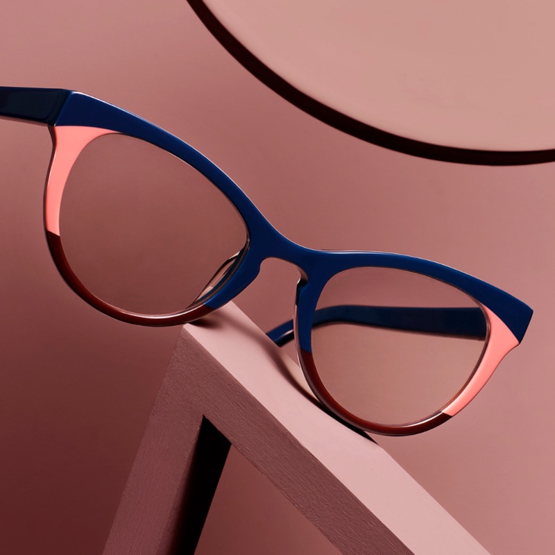 Warby Parker Rika Glasses in Striped Hydrangea $195