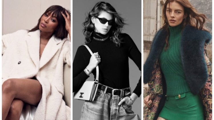 Week in Review: Naomi Campbell for BOSS fall 2022 campaign, Kaia Gerber in Celine winter 2022, and Beauise Ferwerda for Zimmermann Stargazer campaign.