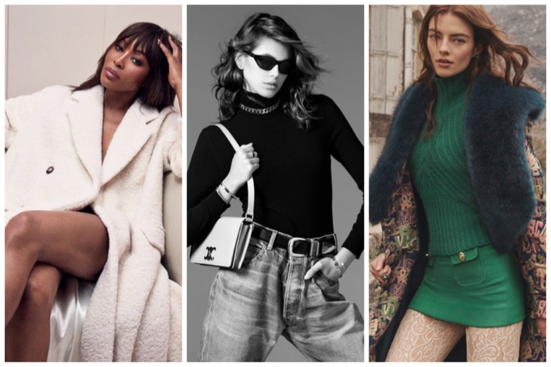 Week in Review: Naomi Campbell for BOSS fall 2022 campaign, Kaia Gerber in Celine winter 2022, and Beauise Ferwerda for Zimmermann Stargazer campaign.