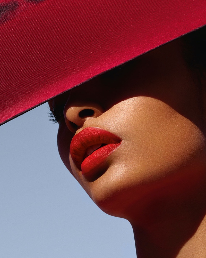 Yara Shahidi Red Lips