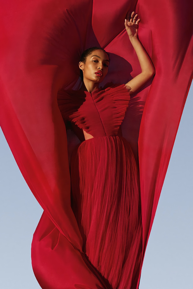 Yara Shahidi Red Dior Dress