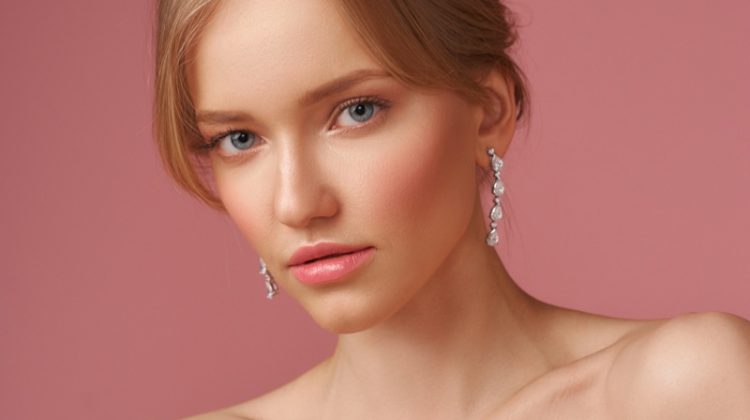 Beautiful Model Earrings Pink