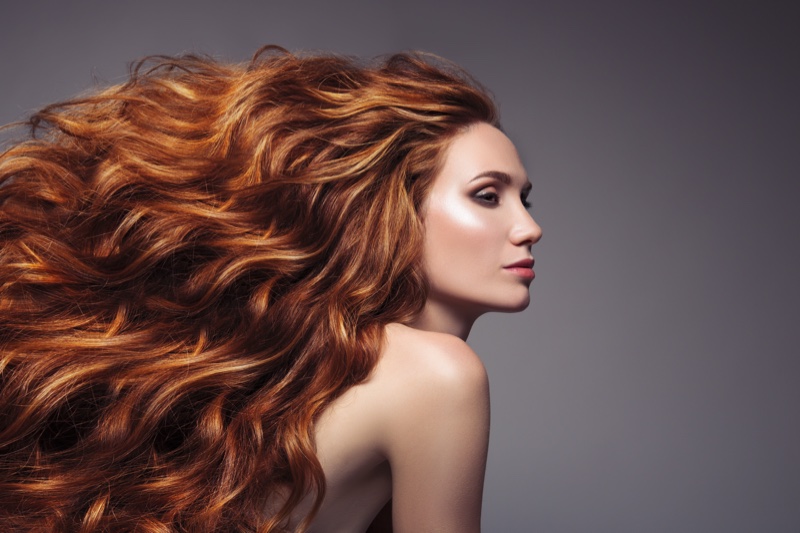 Beauty Voluminous Red Hair