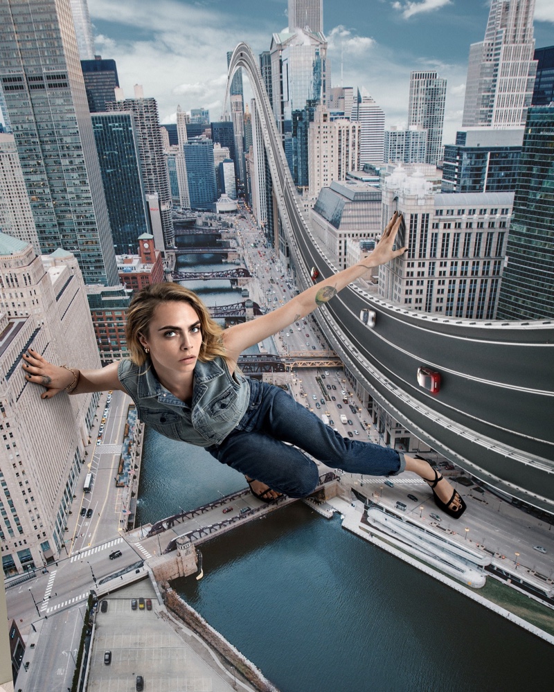 Calamiteit Balling Voorschrijven Cara Delevingne G-Star Raw Fall 2022 Denim Campaign