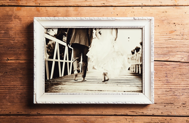 Framed Wedding Photo