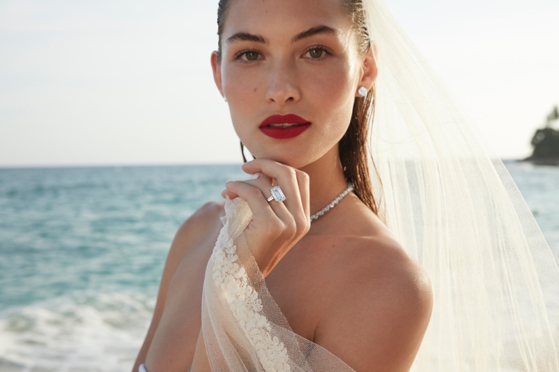 Grace Elizabeth Poses With Real Life Husband in Graff Bridal Campaign