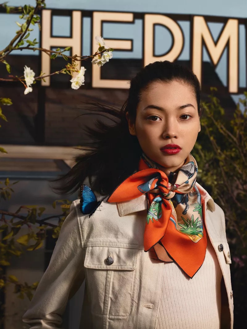 Hermes Scarf Fall 2022 Campaign