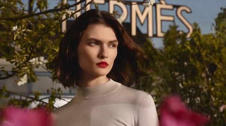 Hermes Red Lipstick Fall 2022 Campaign