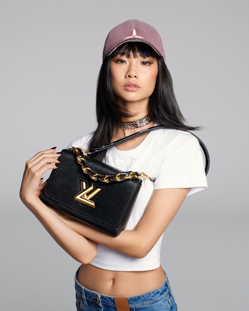 HoYeon Jung Louis Vuitton Twist Bag Braided Chain