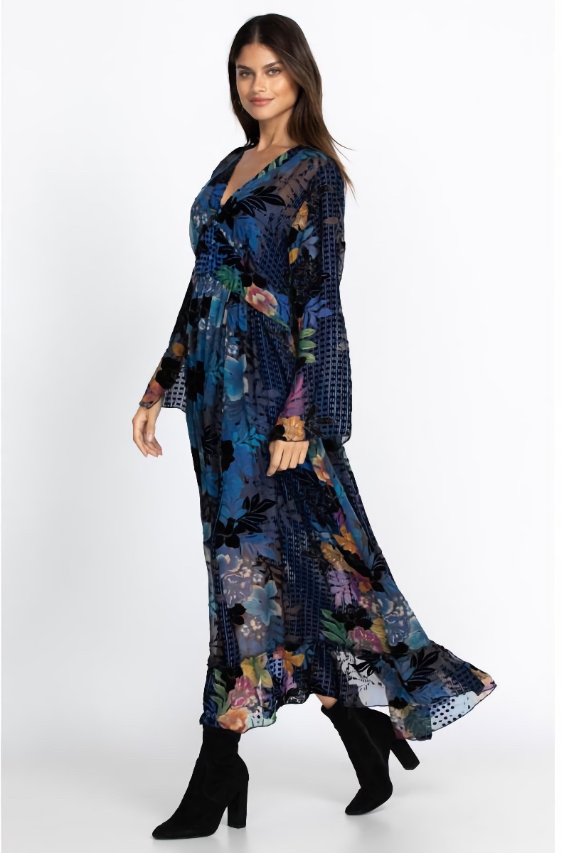 Flowy Maxi Dress Boots