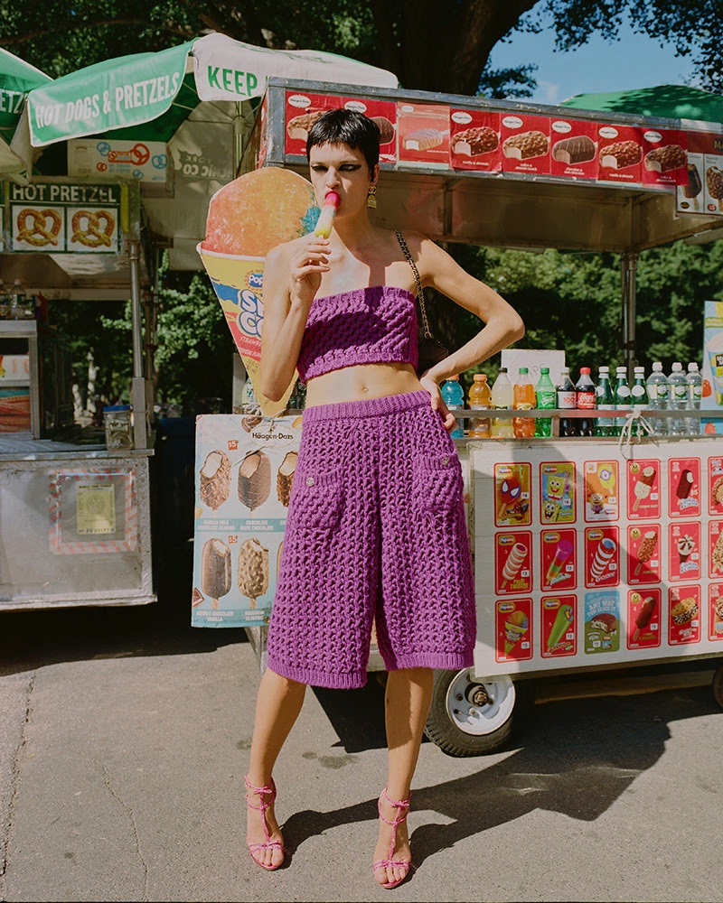 Juliane Grüner Poses in Central Park for ISSUE Magazine