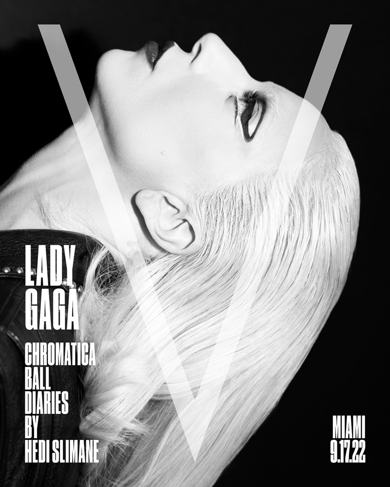 Black White Lady Gaga Hedi Slimane 2022