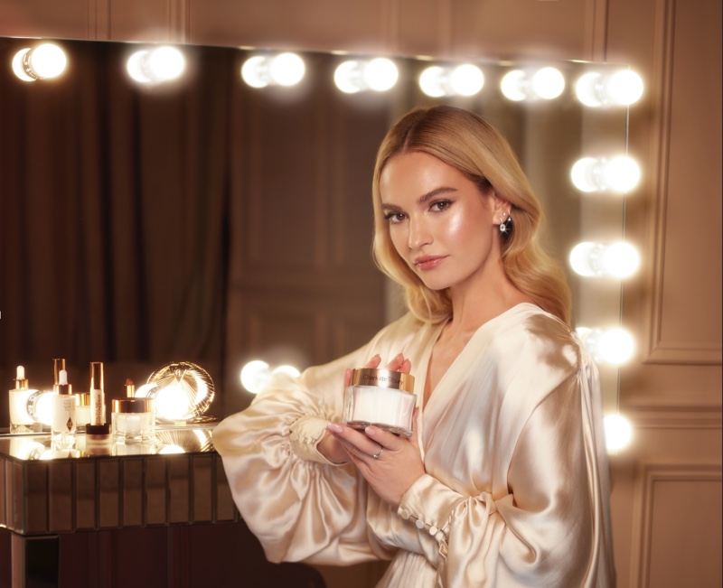 Lily James Charlotte Tilbury Campaign 2022