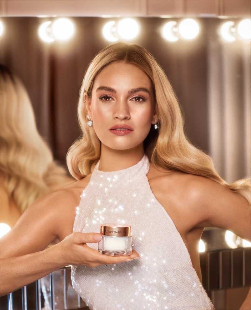 Lily James Charlotte Tilbury Campaign 2022