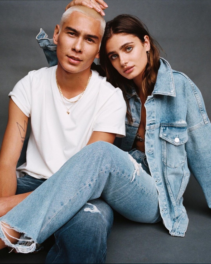 Taylor Hill Evan Mock AG Jeans Campaign