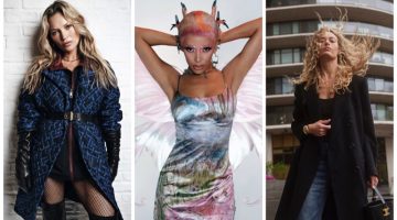 Week in Review: Kate Moss for Tommy Hilfiger fall 2022 campaign, Doja Cat in Heaven by Marc Jacobs fall 2022, and Hannah Ferguson for ELLE Germany.