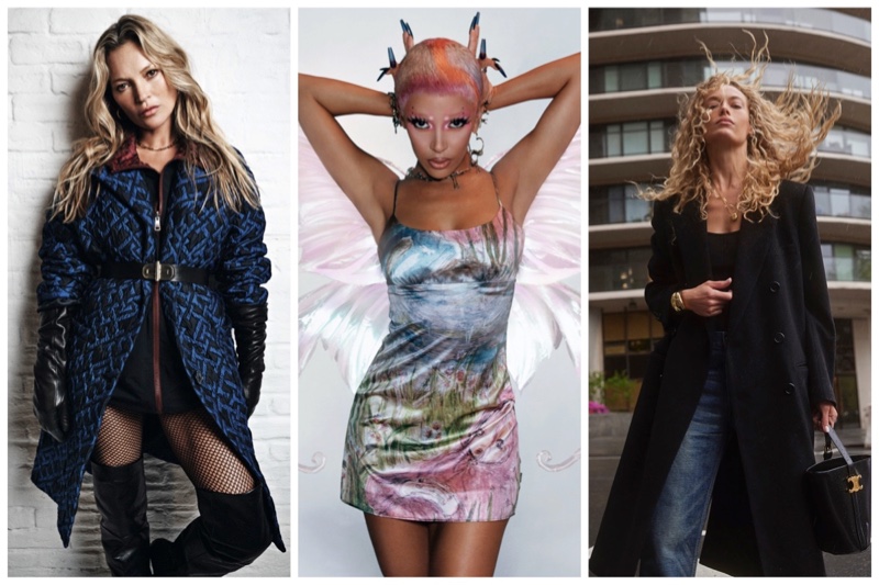 Week in Review: Kate Moss for Tommy Hilfiger fall 2022 campaign, Doja Cat in Heaven by Marc Jacobs fall 2022, and Hannah Ferguson for ELLE Germany.