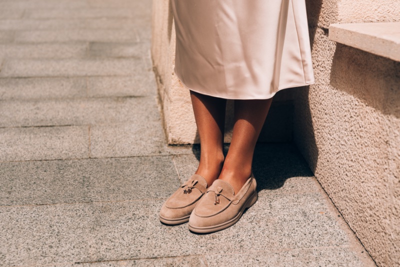 Woman Wearing Loafers