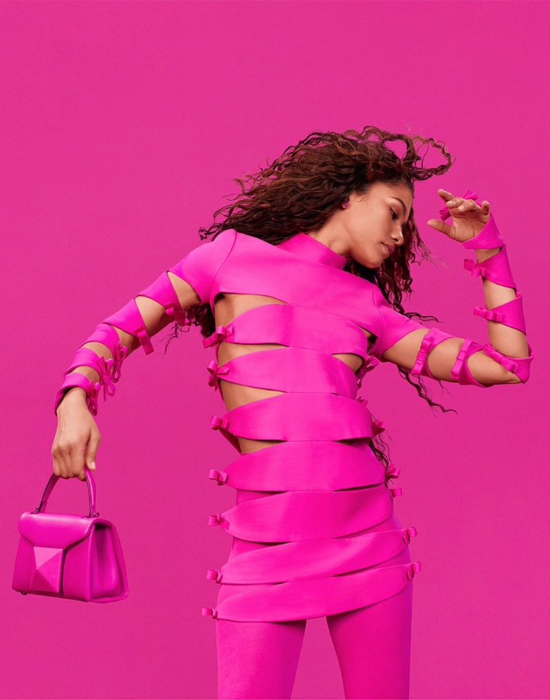 Zendaya Valentino Fall 2022 Campaign Pink Collection