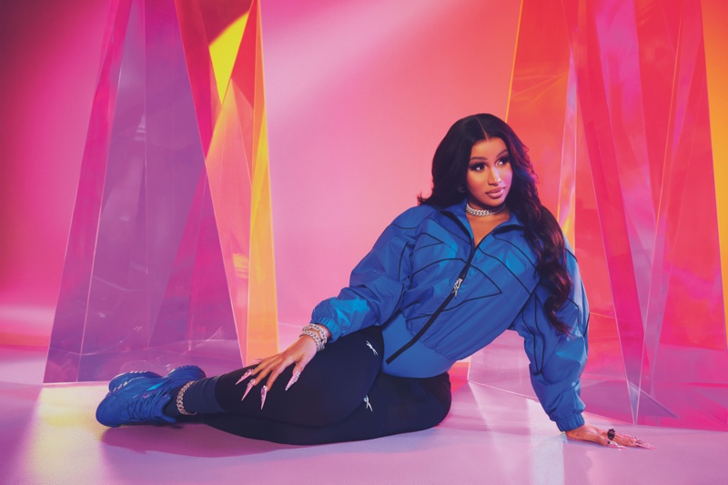 Cardi B Reebok Crystal Photoshoot