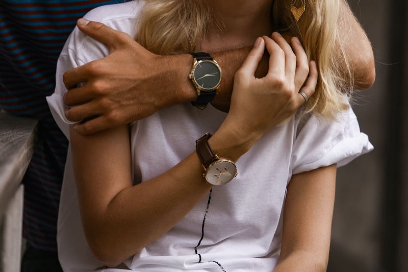 Couple Wearing Watches