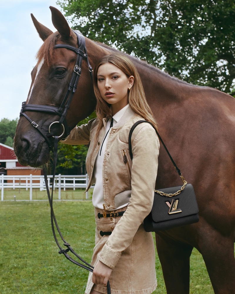 Eve Jobs Horse Louis Vuitton Campaign Winter 2022
