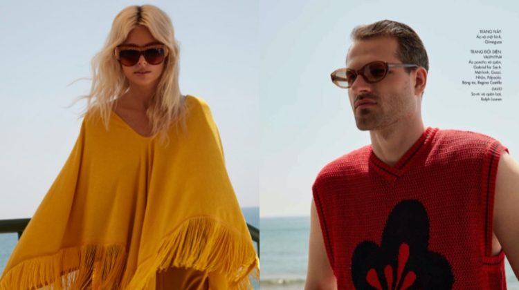 Valentina Zenere & David Koch Wear Couple Style for Harper's Bazaar Vietnam