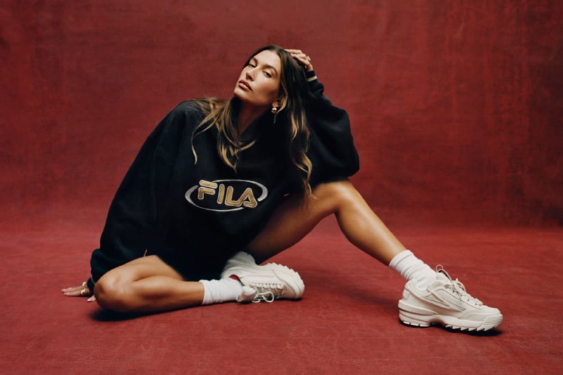 Hailey Bieber FILA Sweatshirt