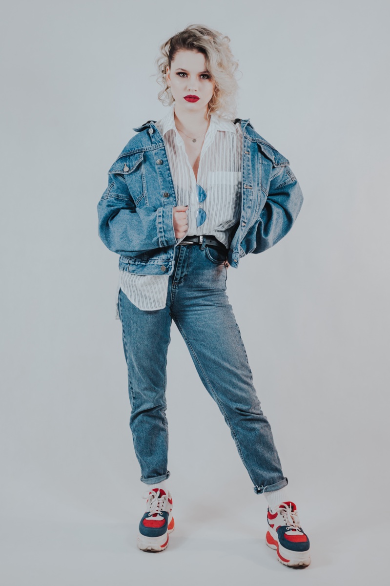 High Waist Jeans 80s Fashion