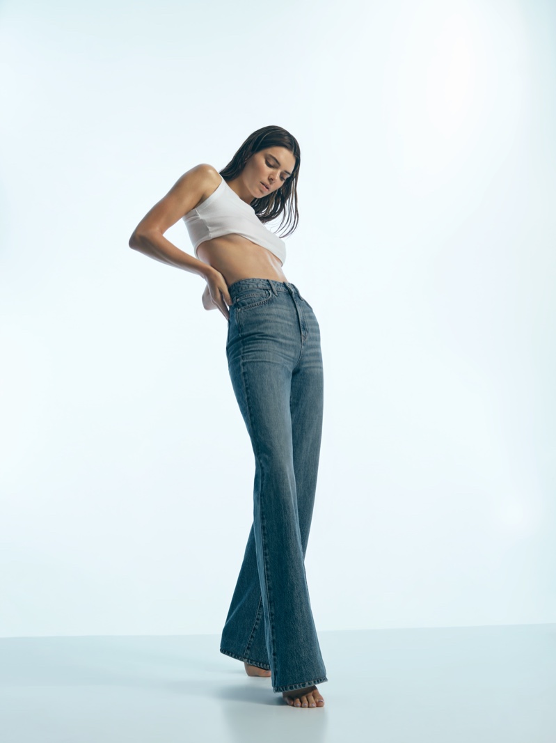 Kendall Jenner Smolders in Own. Denim Fall 2022 Campaign