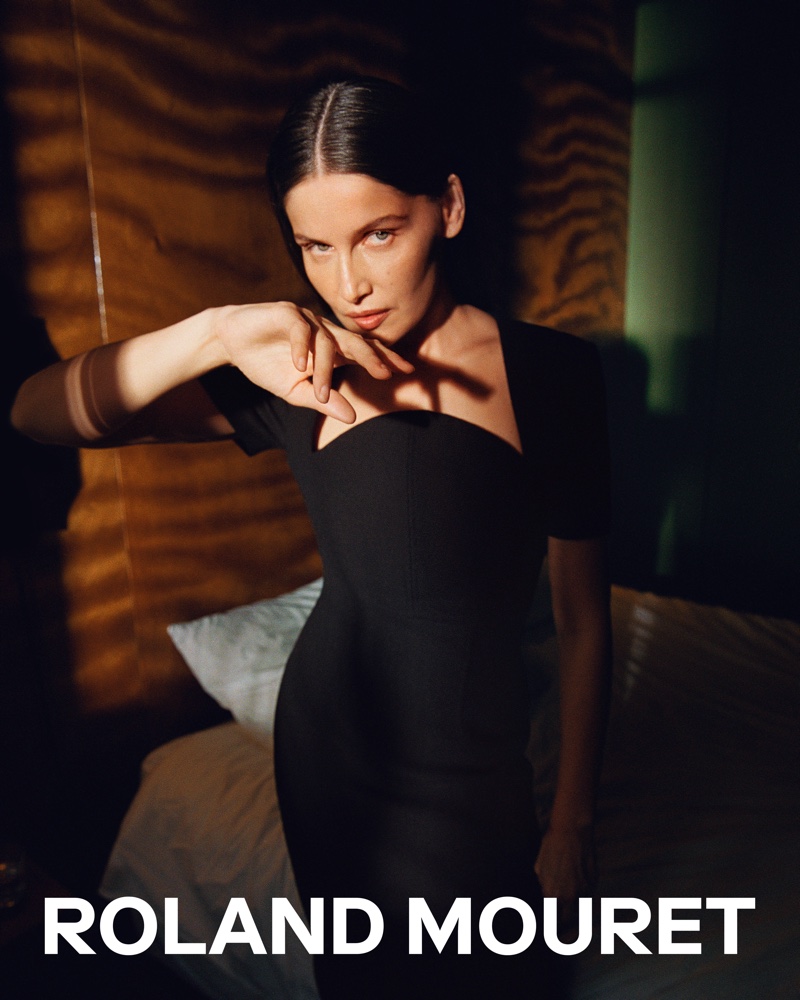 Roland Mouret Black Dress Resort 2023 Campaign