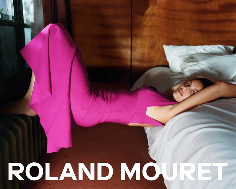 Laetitia Casta Pink Roland Mouret Dress