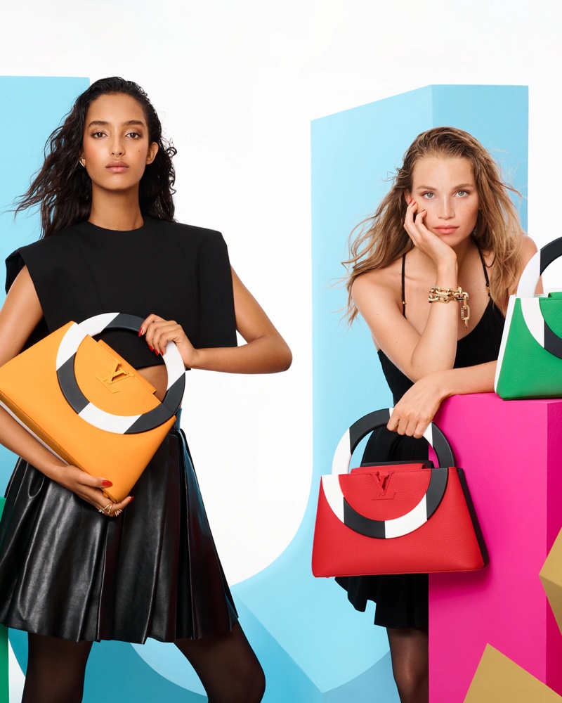 Liya Kebede Models Louis Vuitton Capucines Handbags Collection