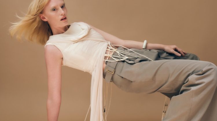 Top Chloe, Pants Rejina Pyo, Top (worn over look) Anna Lösel, and Bracelet Uncommon Matters. Photo: Marco Trunz