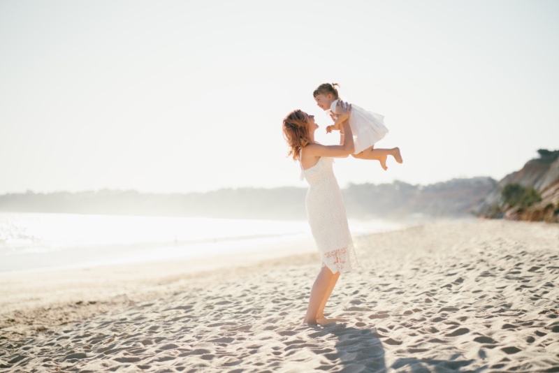 Mother Daughter Beach