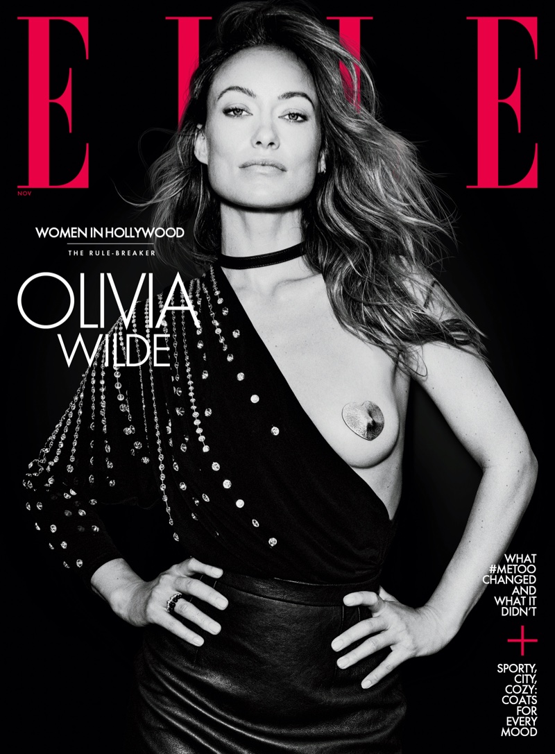 Olivia Wilde Topless ELLE US 2022 Cover