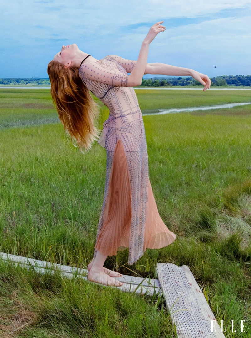 Rianne van Rompaey Poses in Ethereal Fashion for ELLE US