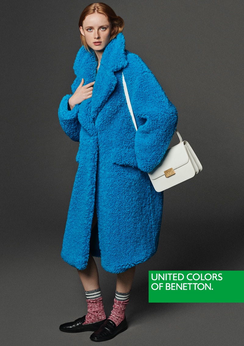 United Colors Benetton Blue Coat Fall 2022 Campaign
