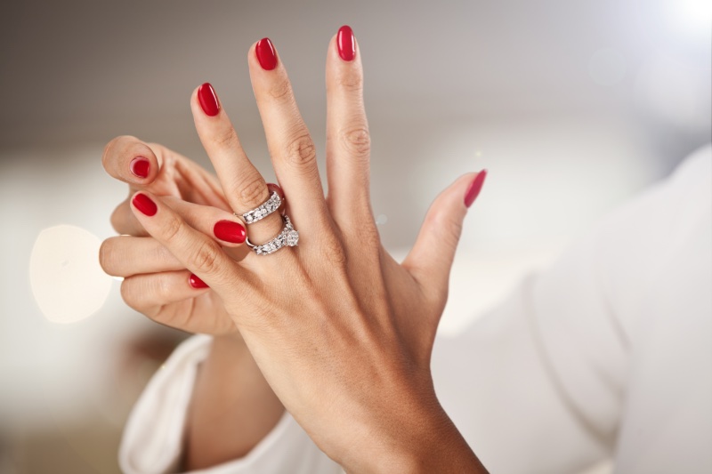Woman Diamond Engagement Ring