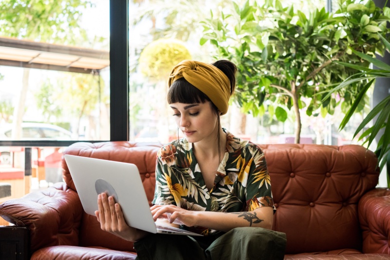 Woman Laptop Style