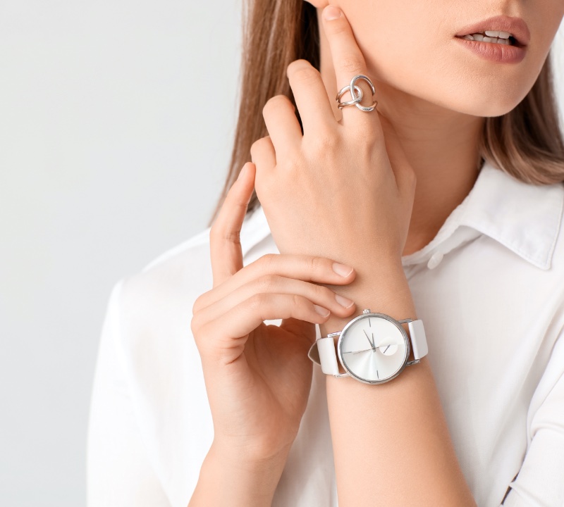 Woman Watch Ring Minimalism