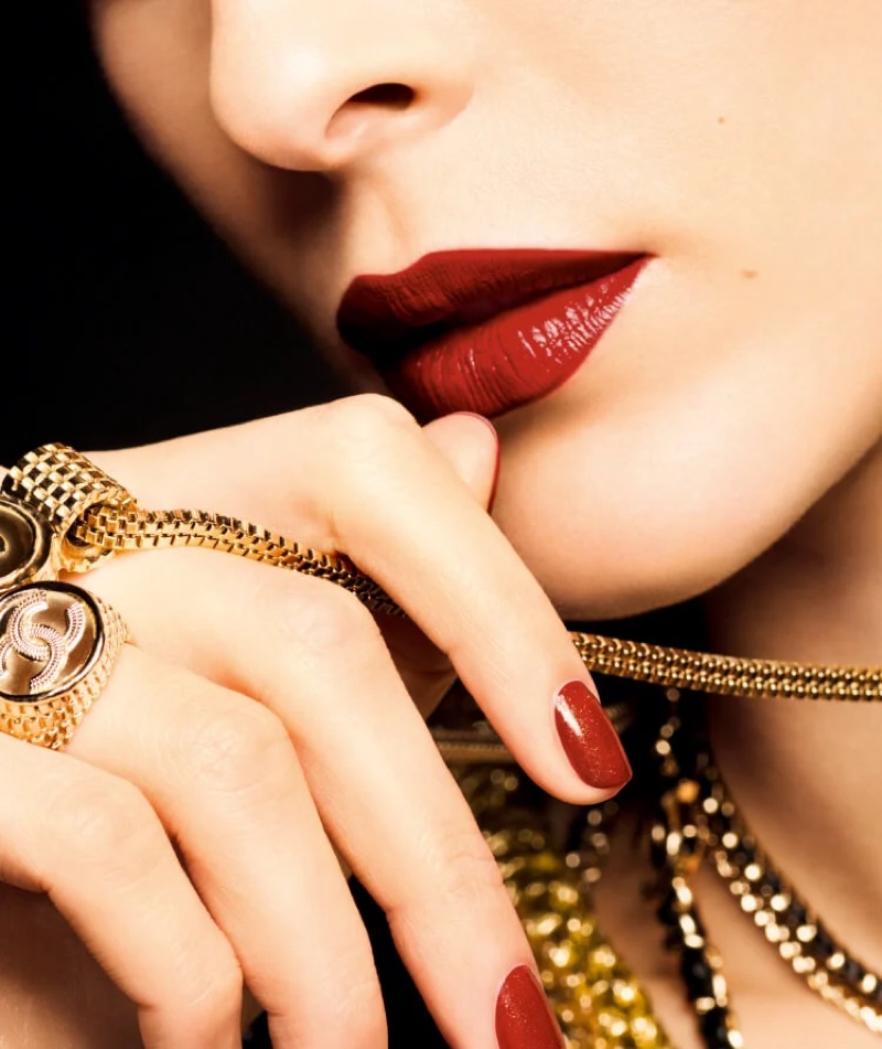 Chanel Red Lipstick Nail Polish Holiday 2022 Collection